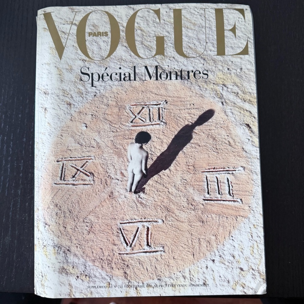 VOGUE Paris Supplement 725 April 1992 Spécial Watches Montres